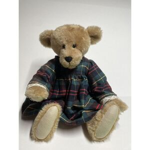 16 1/2" Large Handmade Vtg Teddy Bear By Edna Bossert Jointed Movable‎ Arms Legs